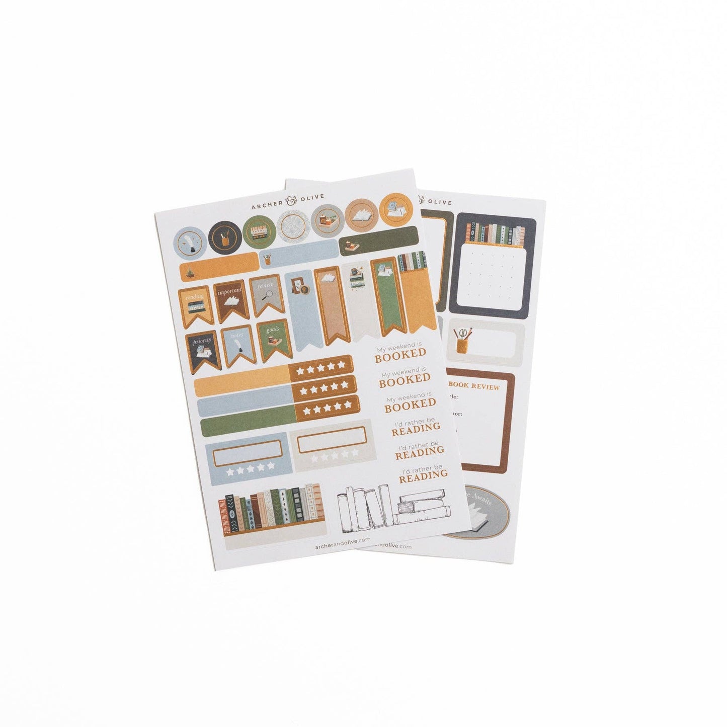 Storybook Planner Stickers Archer and Olive