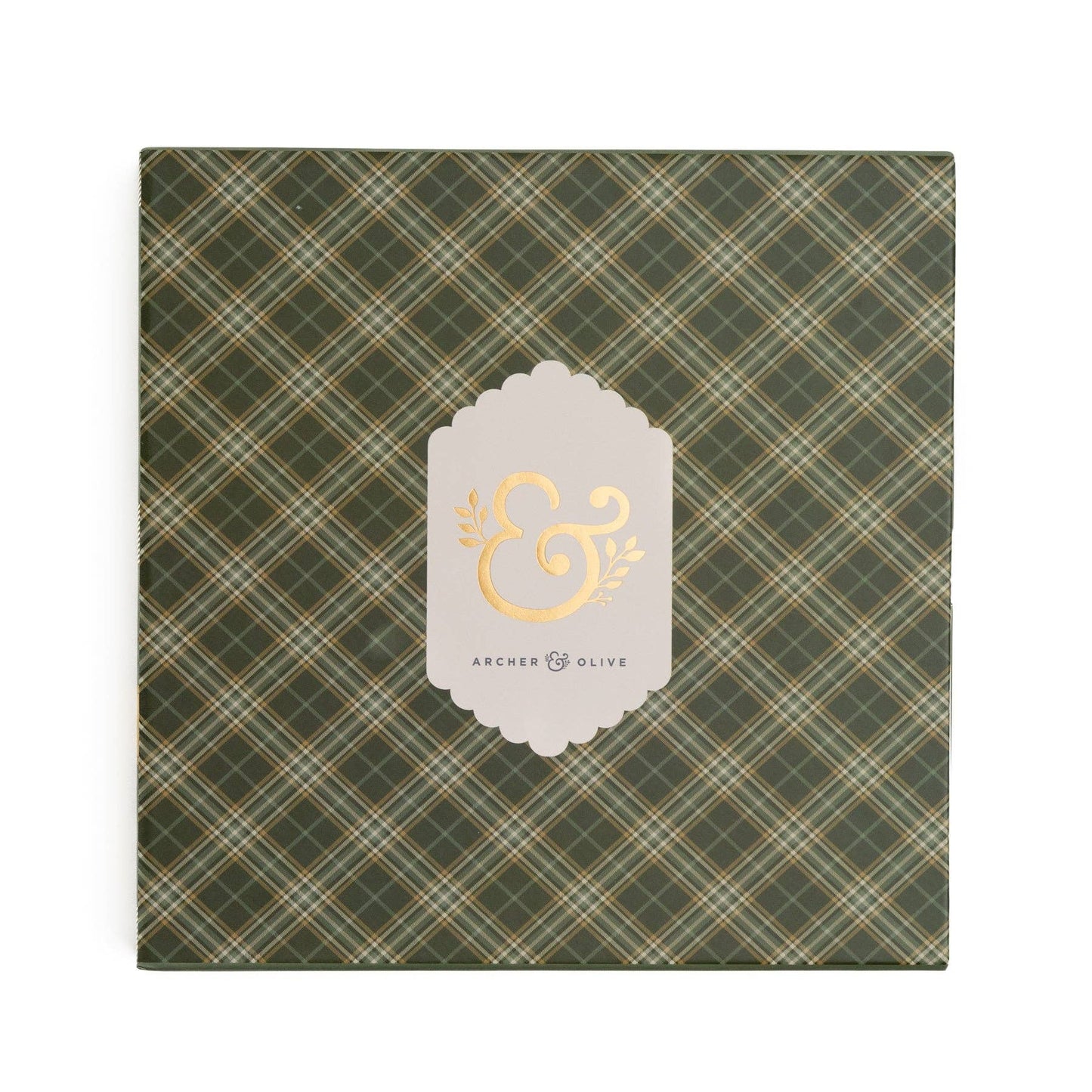 Limited Edition Square Notebook: Ginkgo Leaf Archer and Olive