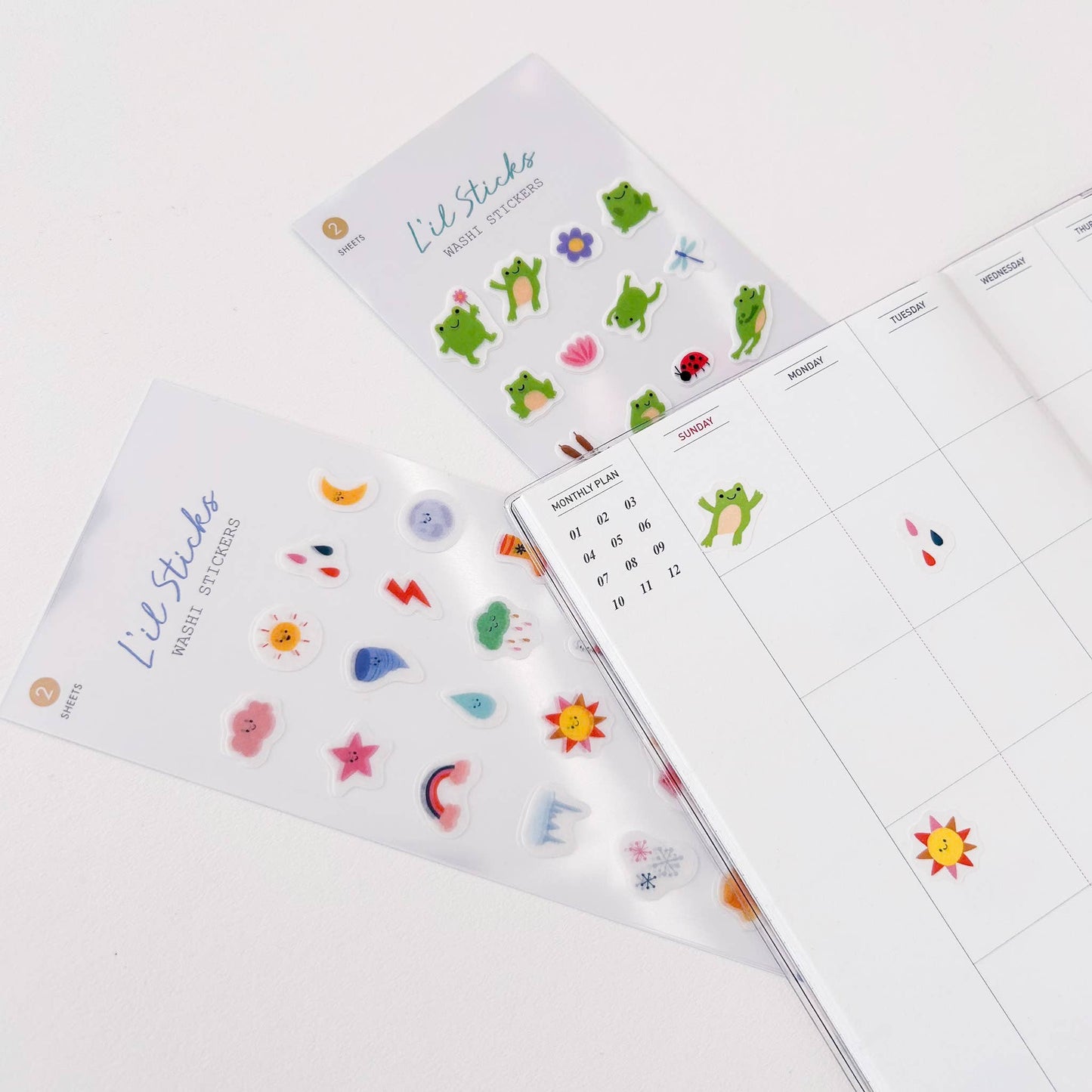 Frogs L’il Sticks Washi Stickers Girl of All Work