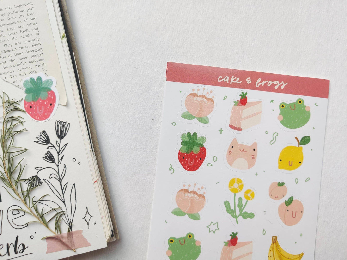 Froggy Friends Sticker Sheet Full Bloom and Co.