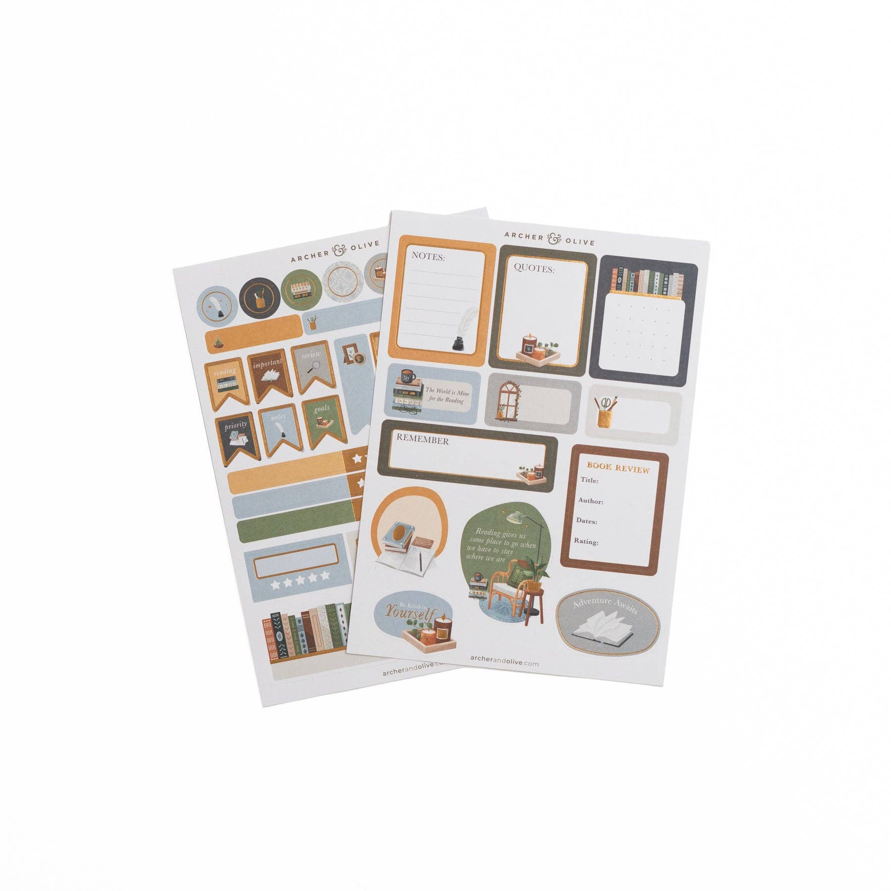 Storybook Planner Stickers Archer and Olive