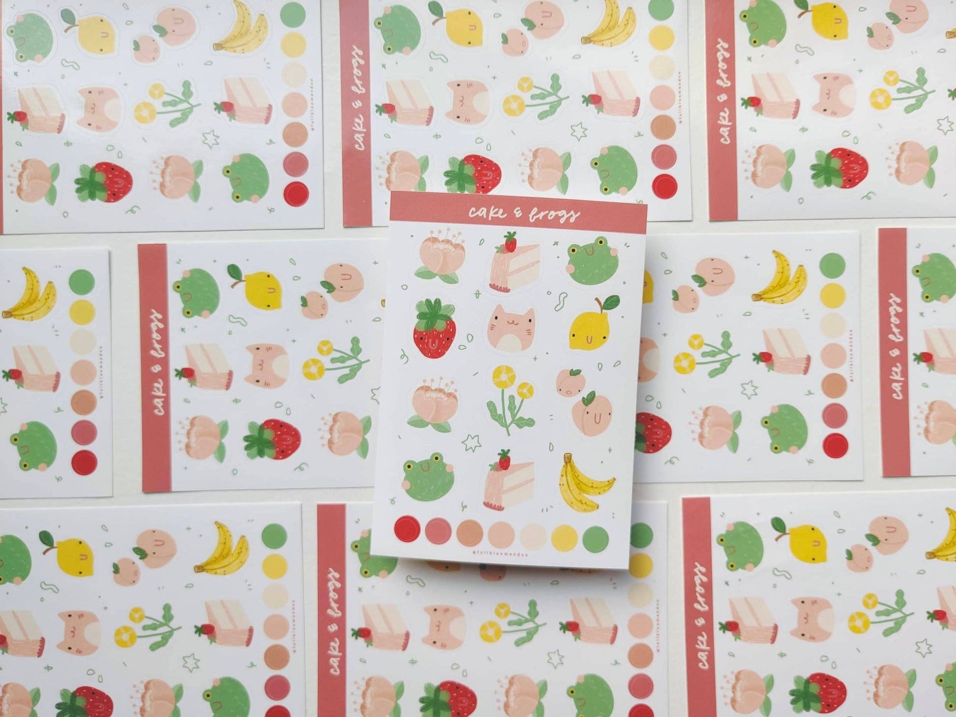 Froggy Friends Sticker Sheet Full Bloom and Co.