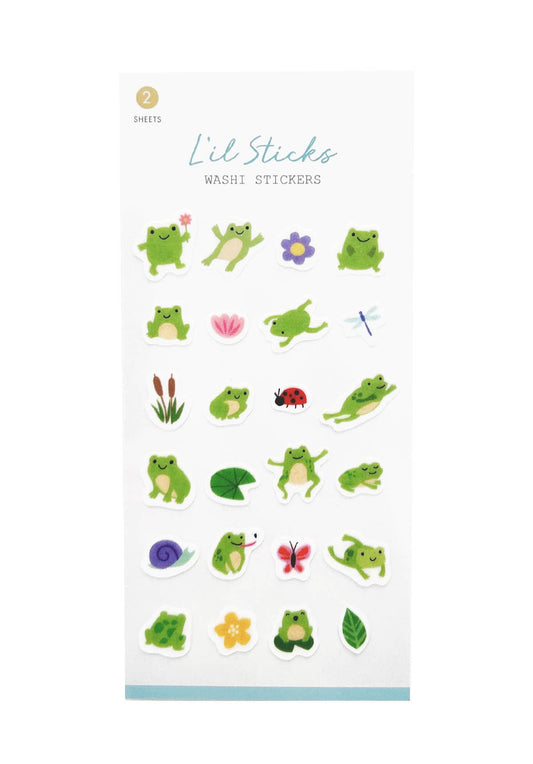 Frogs L’il Sticks Washi Stickers Girl of All Work