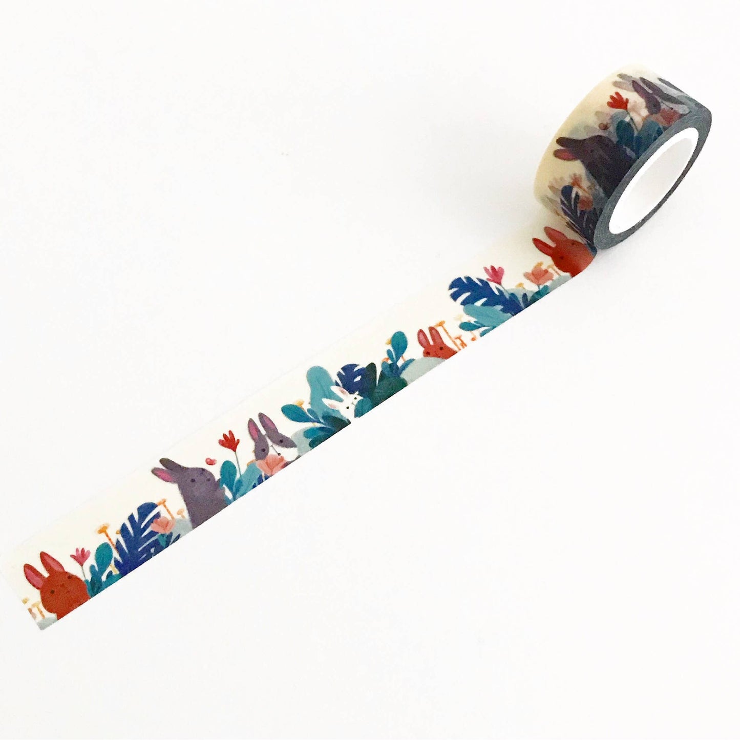 2cm Bunnies Foliage Washi Tape The Little Red House