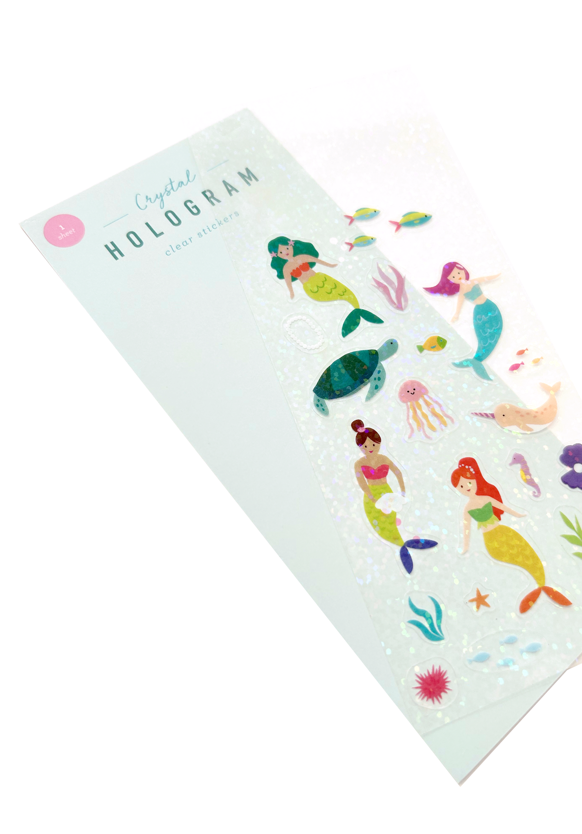 Mermaids Crystal Hologram Clear Stickers Girl of All Work