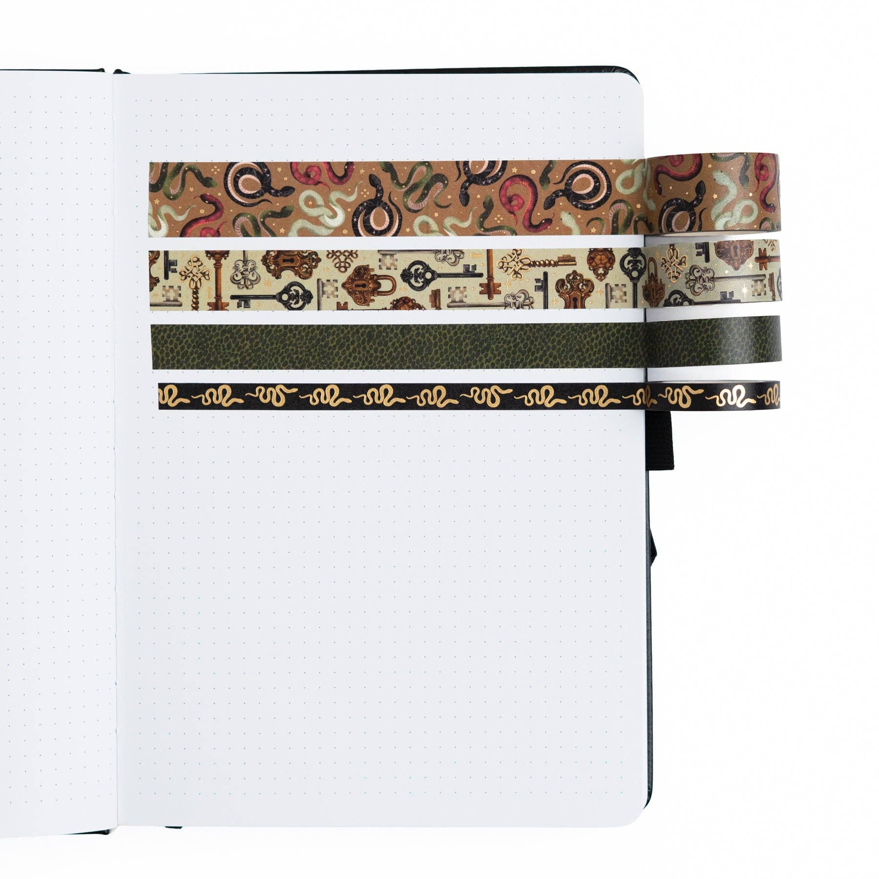 Coiled Key Washi Tape Set Archer and Olive