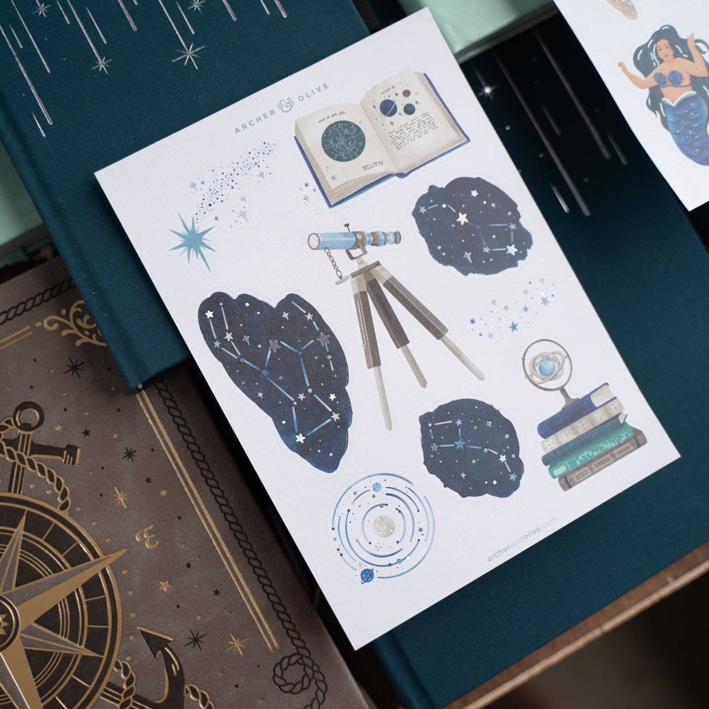 Meteor Shower Stickers Archer and Olive