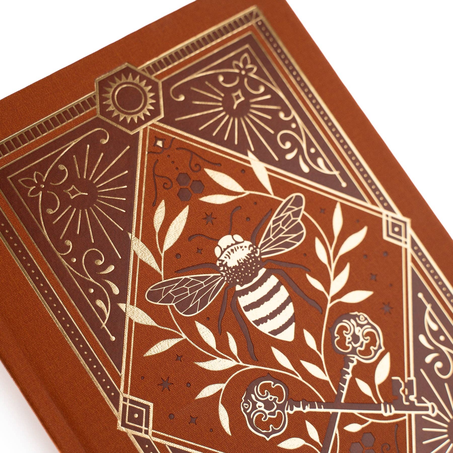 Keeper of the Bees Dot Grid Notebook in Rust Archer and Olive