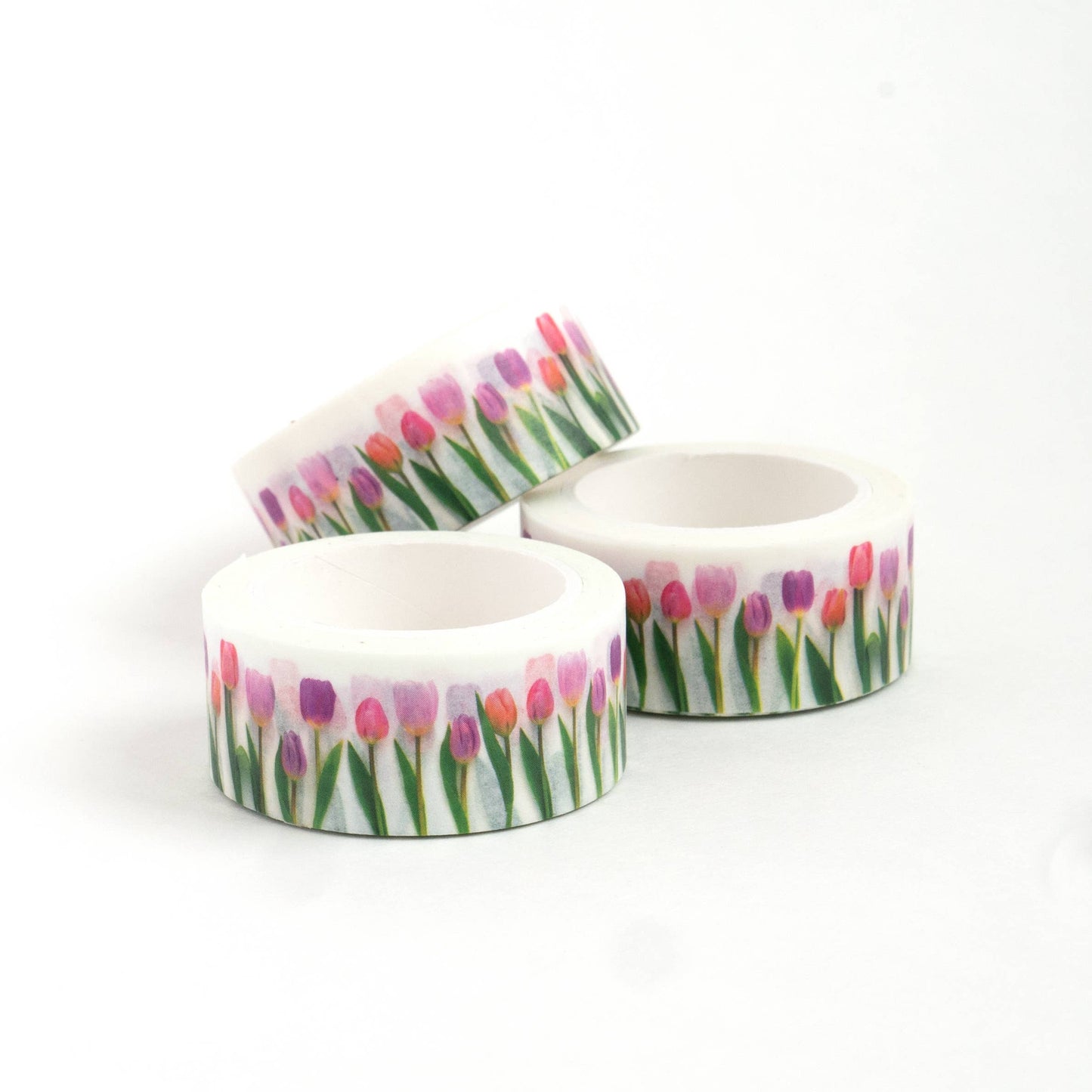 Washi Tape - Pink tulips Bottle Branch