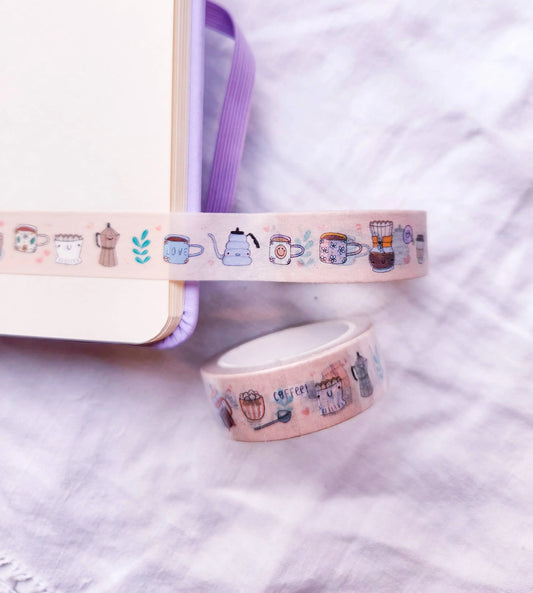 Coffee Shop Washi Tape Full Bloom and Co.