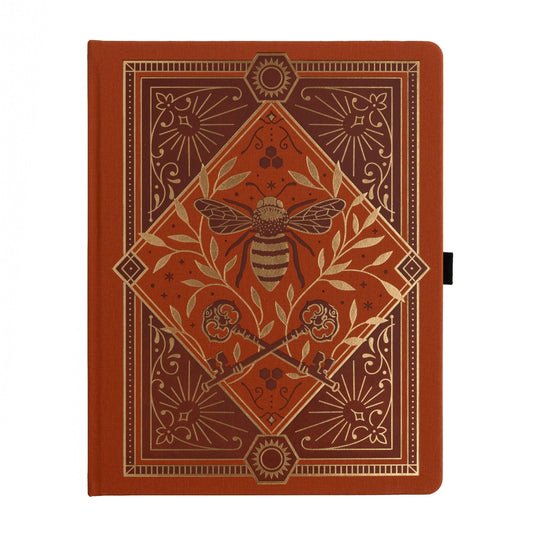 Keeper of the Bees Dot Grid Notebook in Rust Archer and Olive