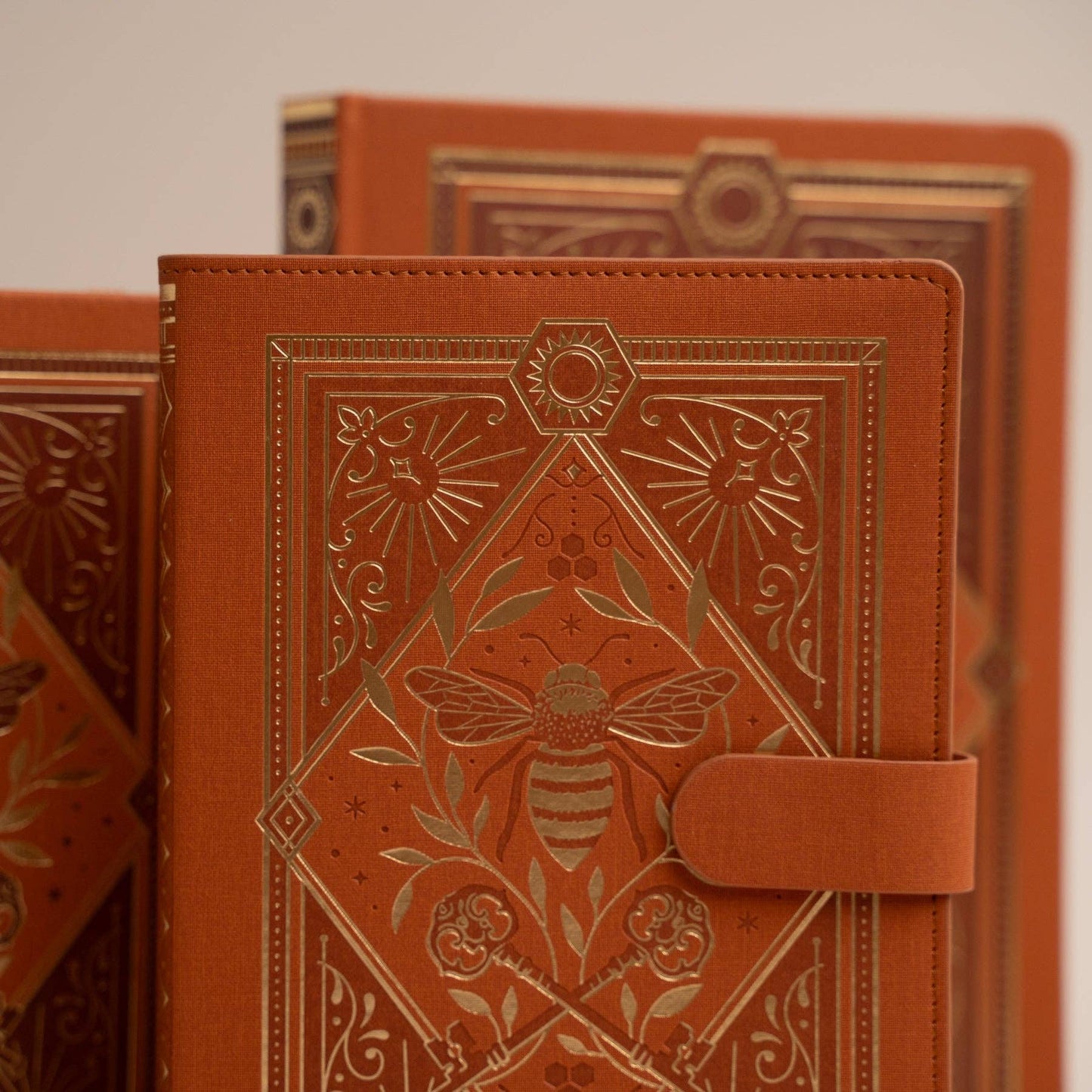 Keeper of the Bees Dot Grid Notebook in Rust Archer and Olive