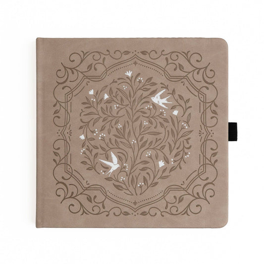 Songbird 8x8 Square Dot Grid Notebook Archer and Olive