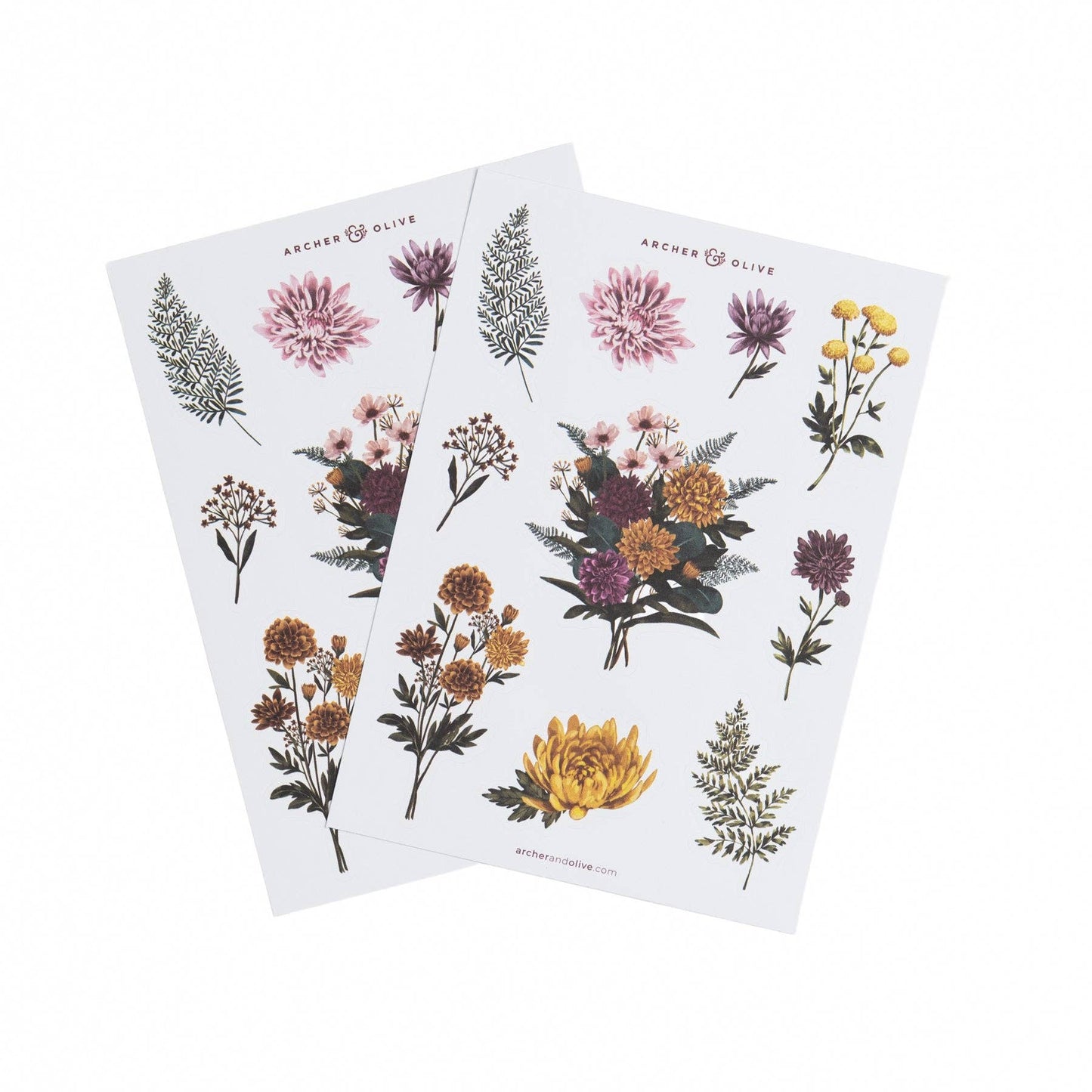 Stickers: Chrysanthemum Archer and Olive