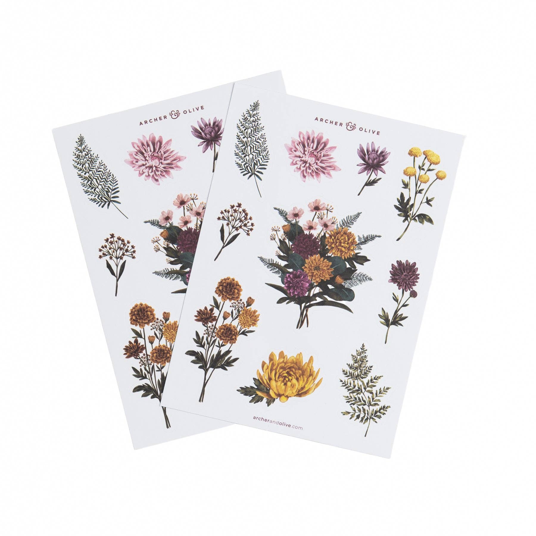 Stickers: Chrysanthemum Archer and Olive