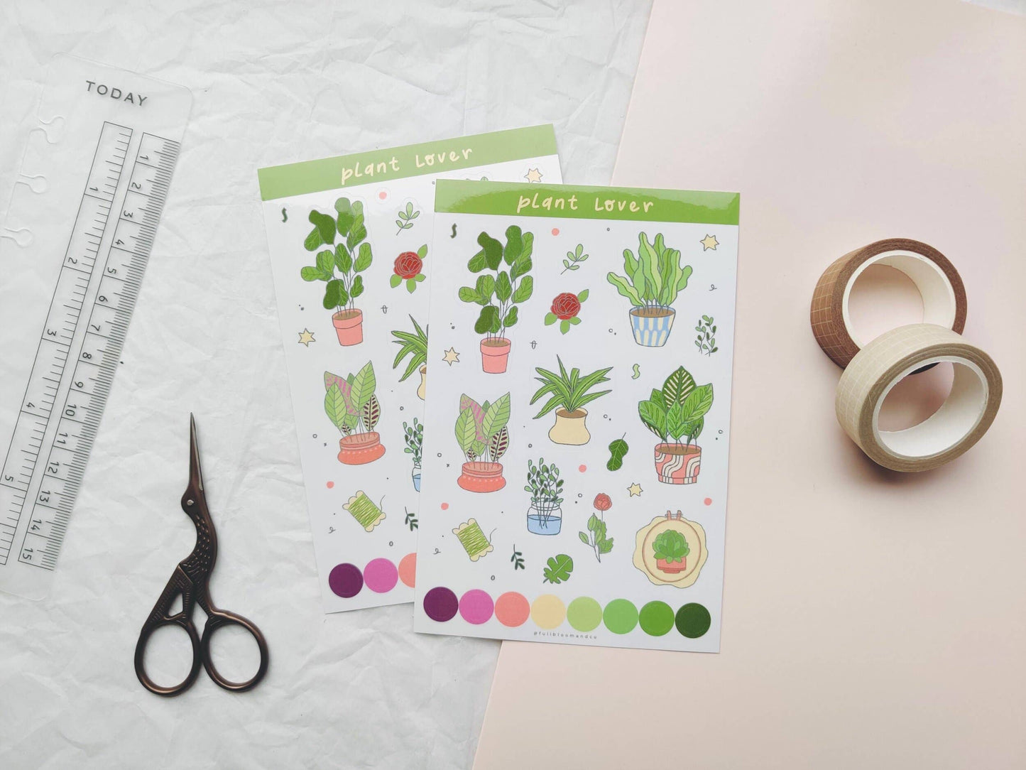 Plant Lover Sticker Sheet Full Bloom and Co.