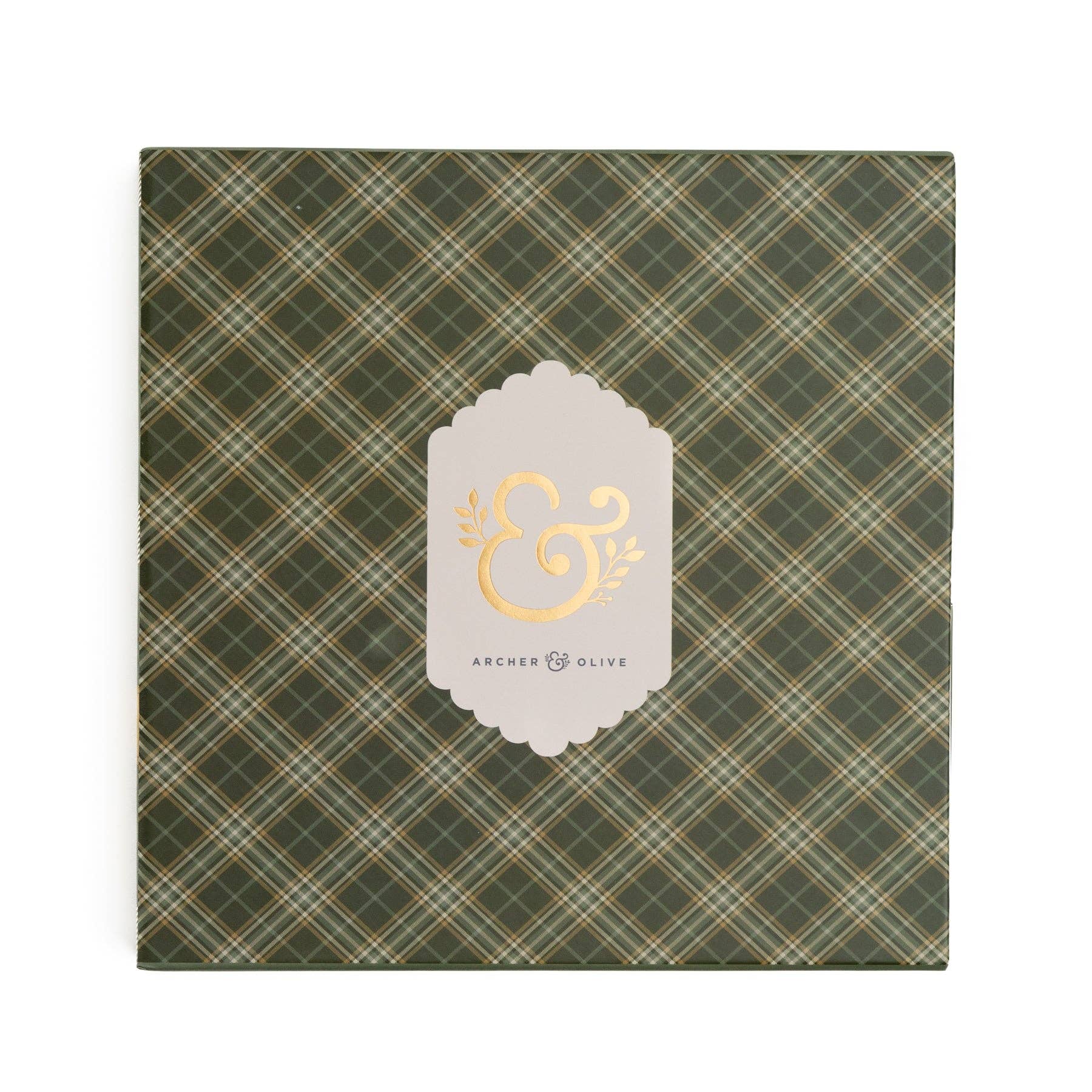 Limited Edition Square Notebook: Ginkgo Leaf Archer and Olive