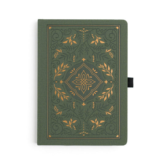 Storybook In Vintage Olive Dot Grid Notebook Archer and Olive