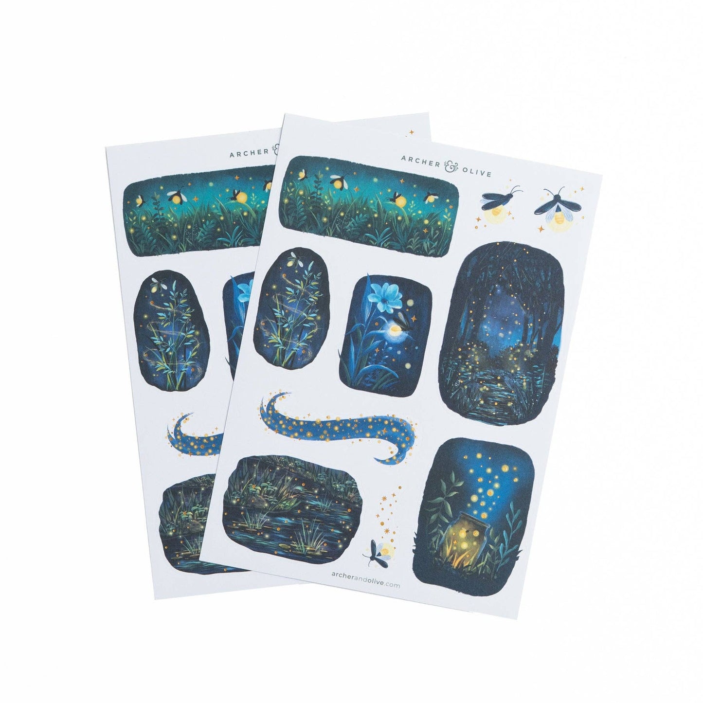 Firefly Night Stickers Archer and Olive