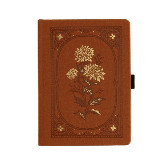 B6 Dot Grid Notebook: Chrysanthemum Archer and Olive