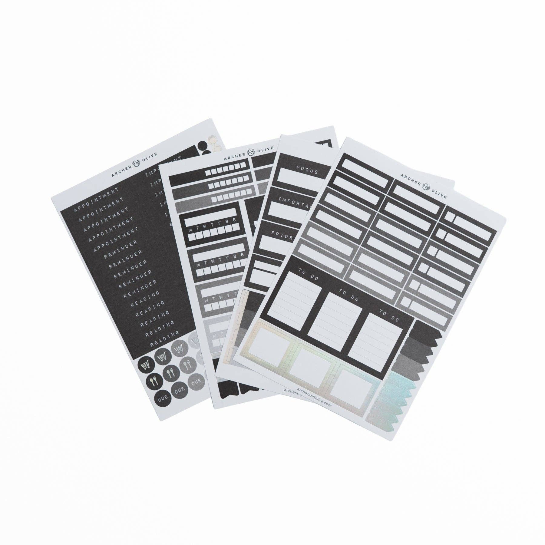 Ink & Type Planning Sticker Set by Archer & Olive Archer and Olive
