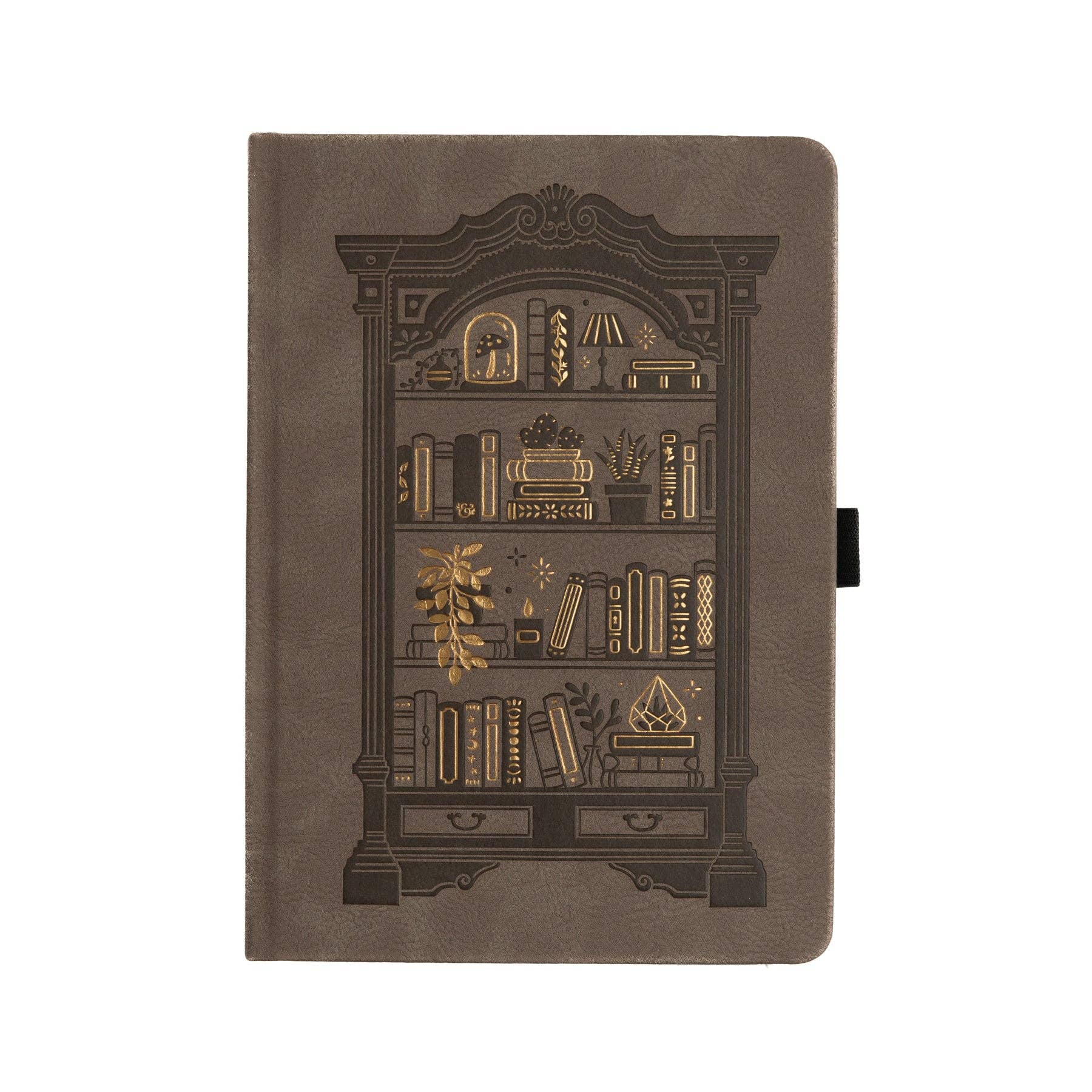 A5 Blank Notebook: Bookshelf Archer and Olive
