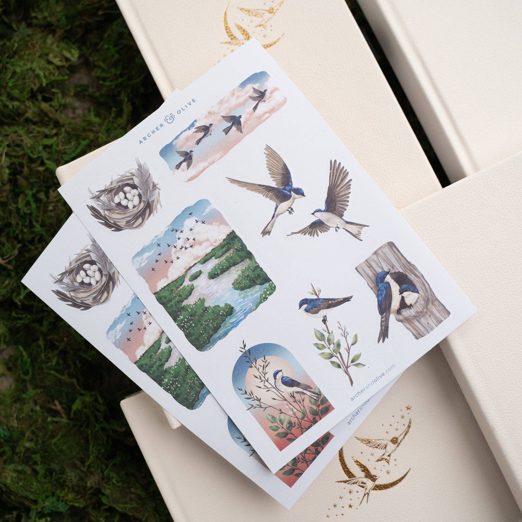 Stickers: Swallows Archer and Olive