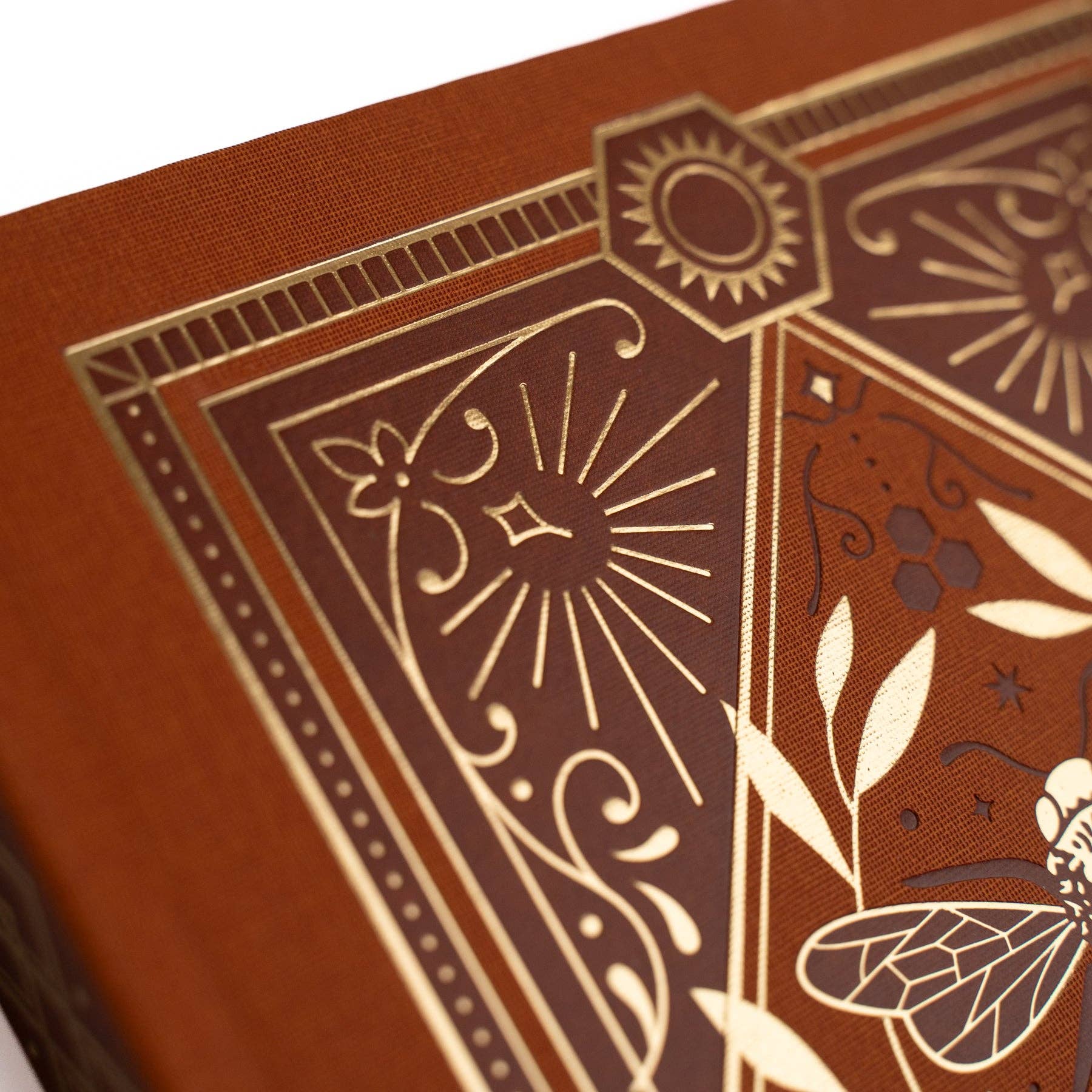 Keeper of the Bees Dot Grid Notebook in Rust Archer and Olive
