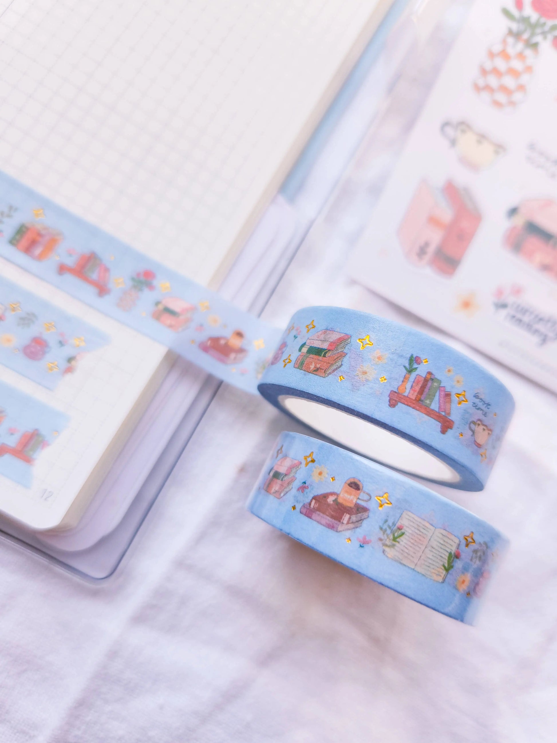 Book Lovers Foiled Washi Tape Full Bloom and Co.
