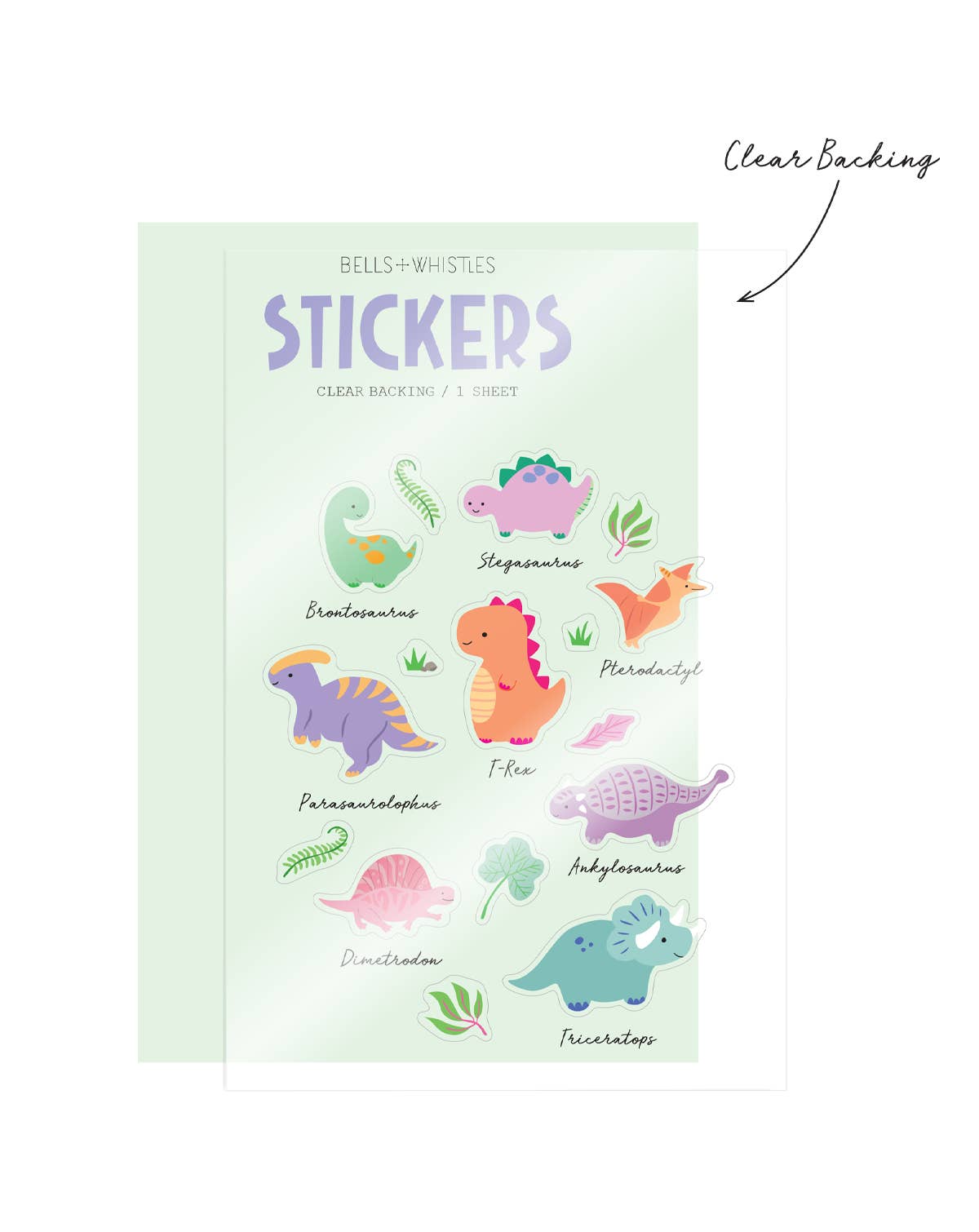 Dinosaur Clear Stickers Girl of All Work