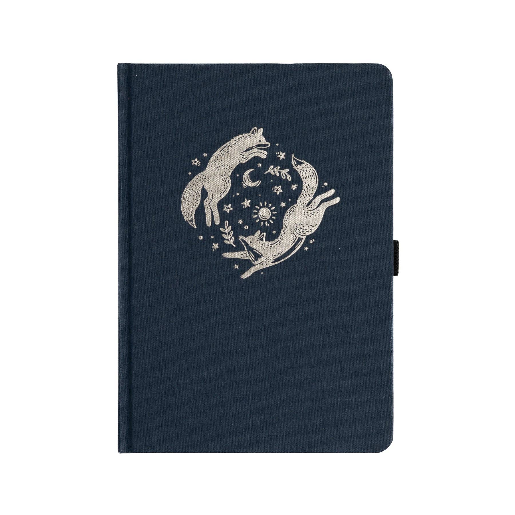 A5 Dot Grid Journal: Forest Foxes Archer and Olive