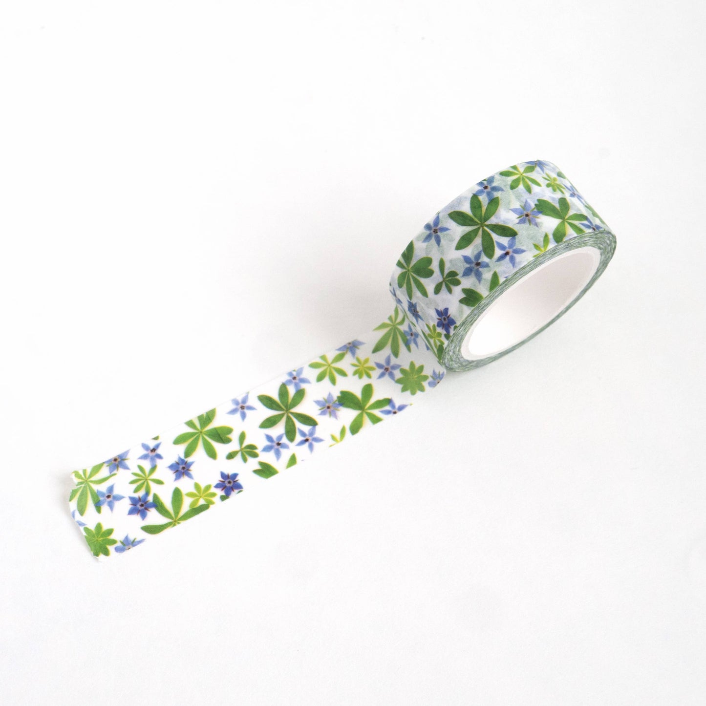 Washi Tape -  Blue borage flowers Bottle Branch