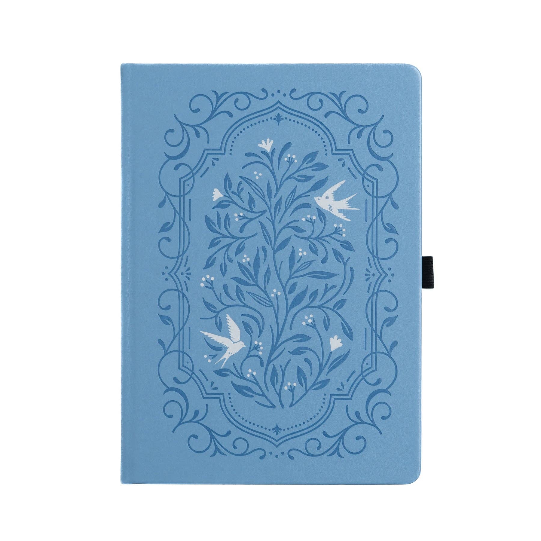 Songbird In Blue Dot Grid Notebook Archer and Olive