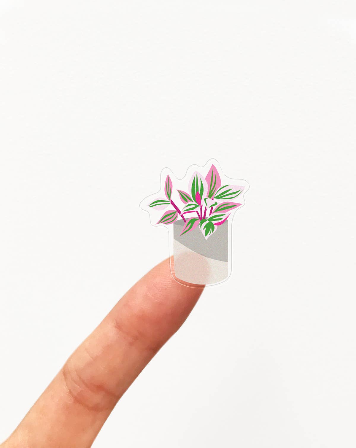House Plants Clear Stickers Girl of All Work