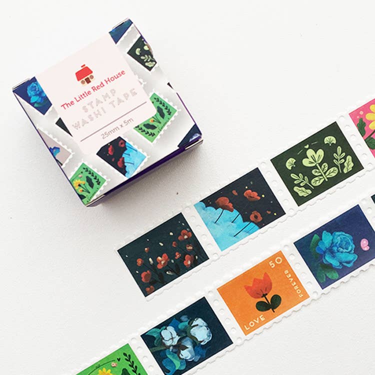 Floral Stamp Washi Tape The Little Red House