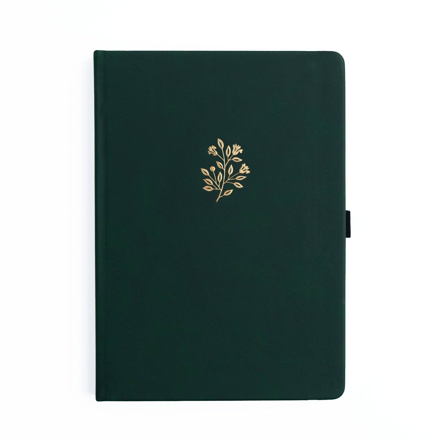 B5 Notebook: Deep Green Floral Archer and Olive