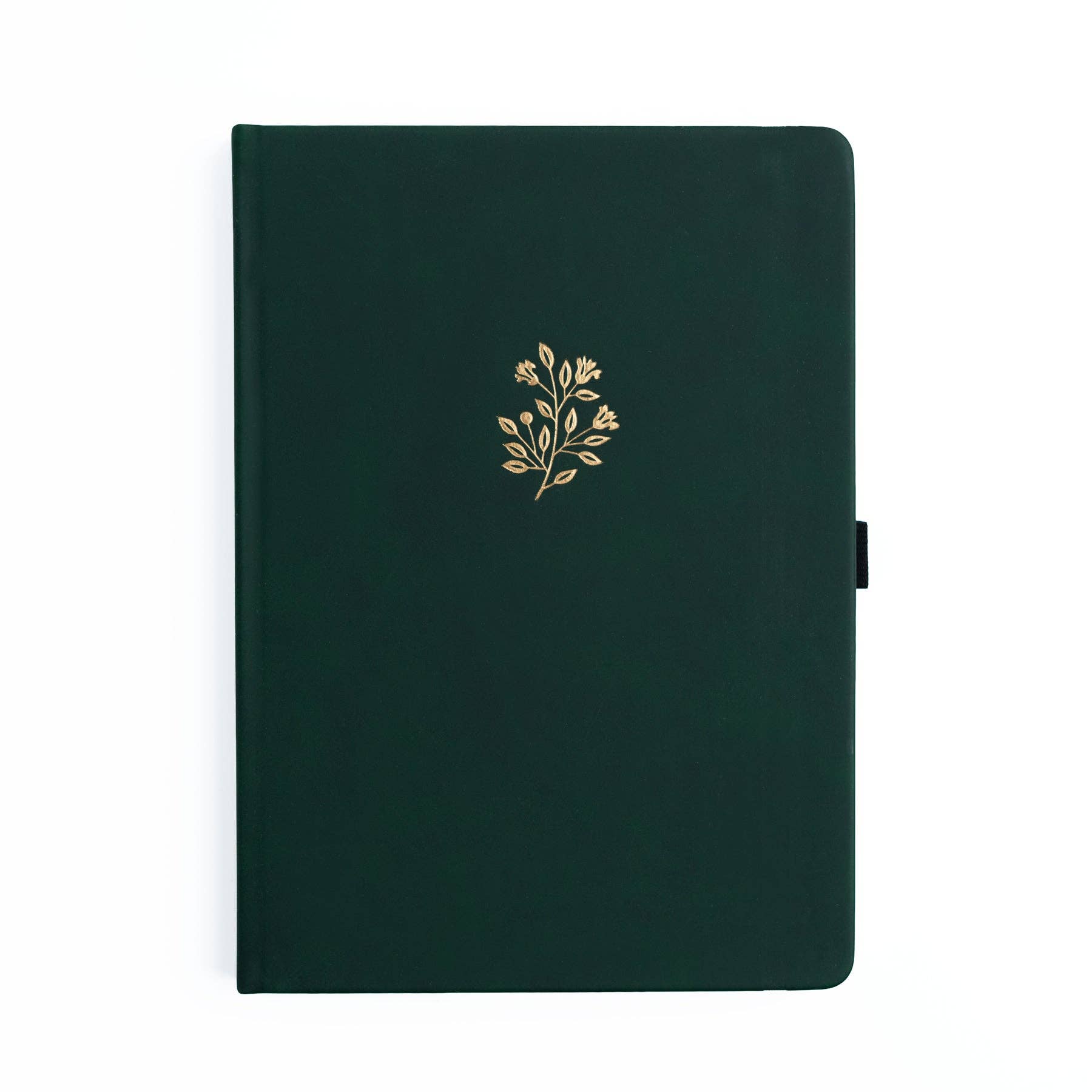 B5 Notebook: Deep Green Floral Archer and Olive