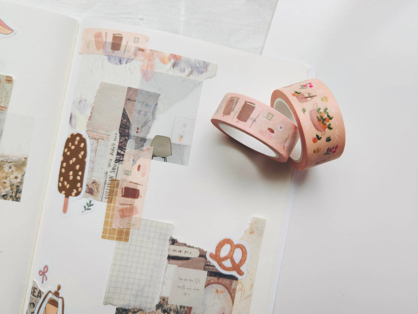 Citrus Washi Tape with Orange Juice & Flowers Full Bloom and Co.