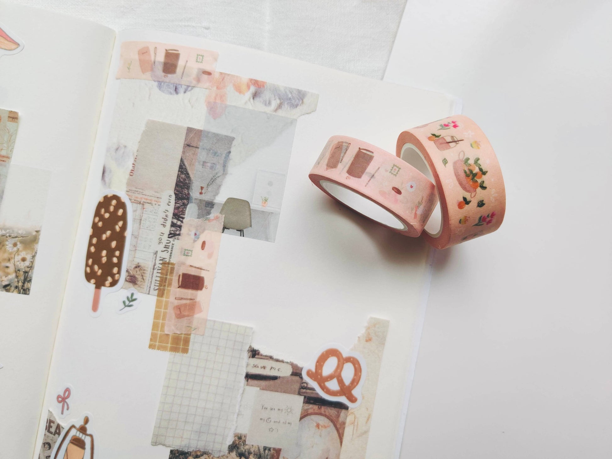 Citrus Washi Tape with Orange Juice & Flowers Full Bloom and Co.