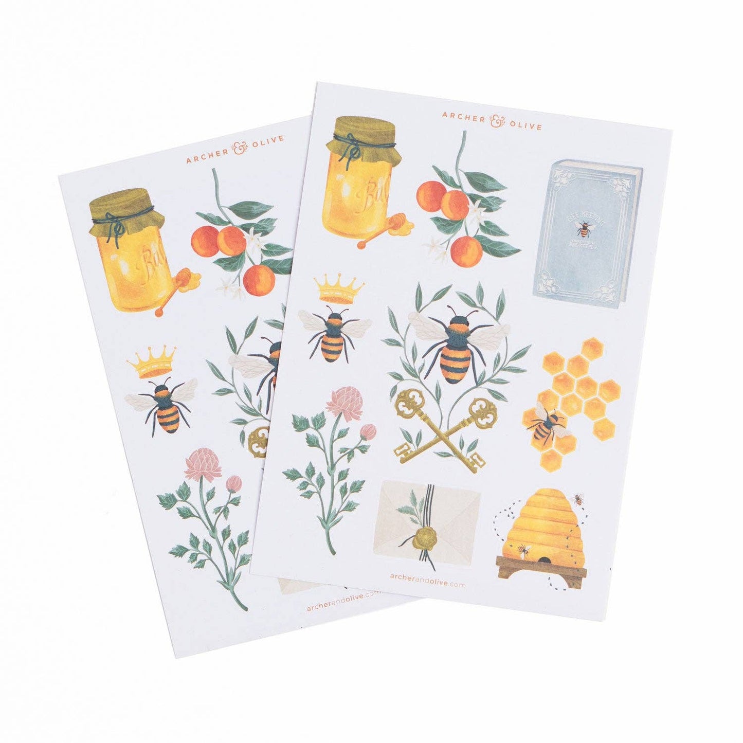 Keeper of the Bees Sticker Set Archer and Olive