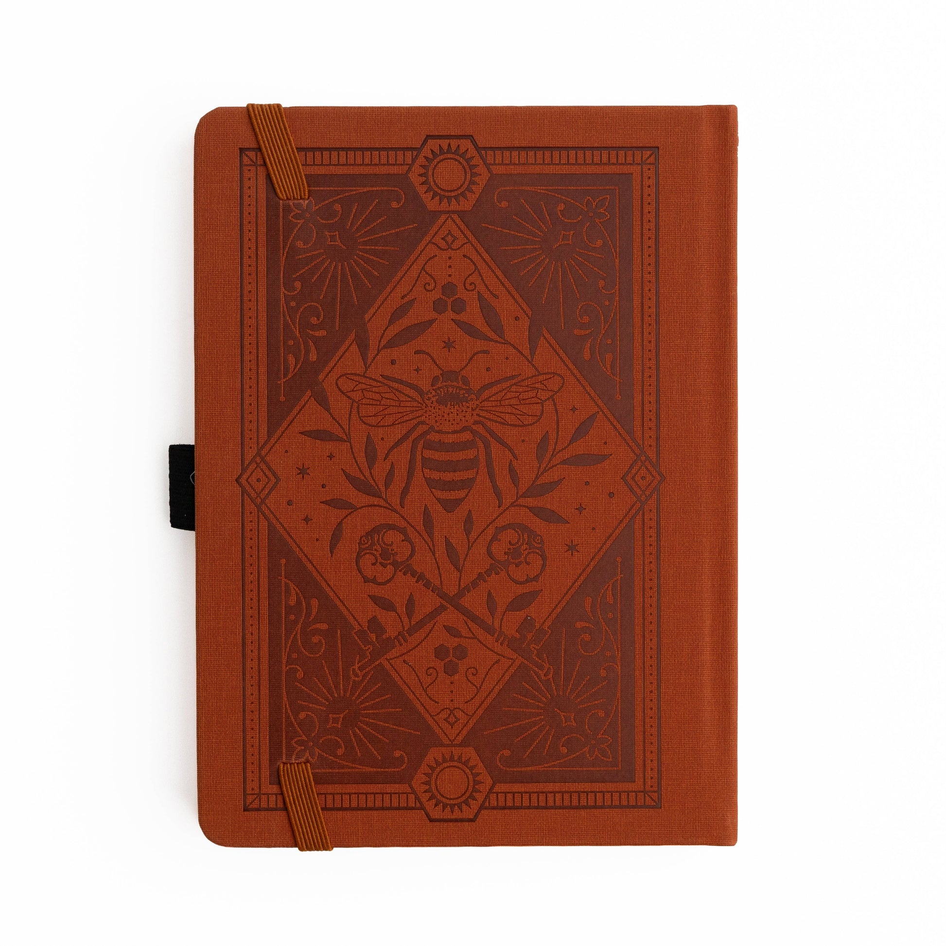 Keeper of the Bees Dot Grid Notebook in Rust Archer and Olive