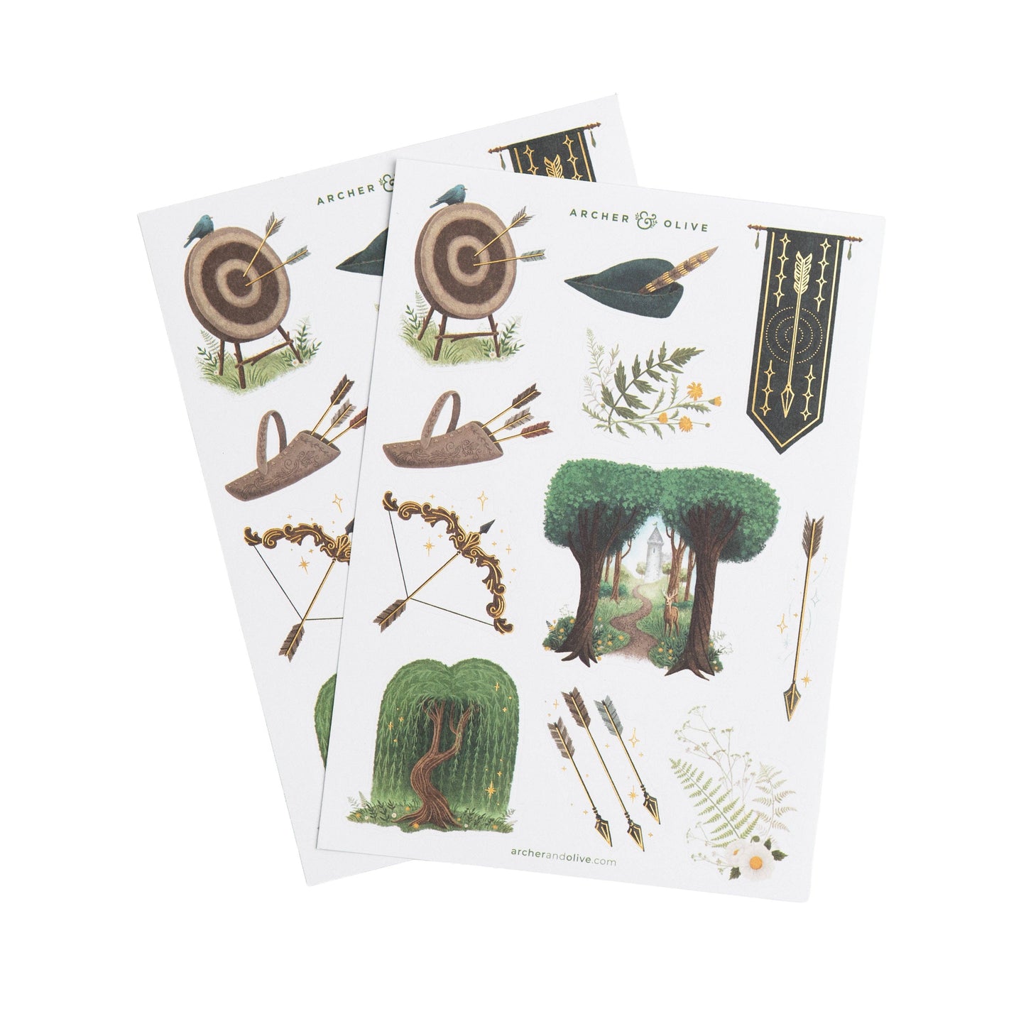 Stickers: The Archer Archer and Olive
