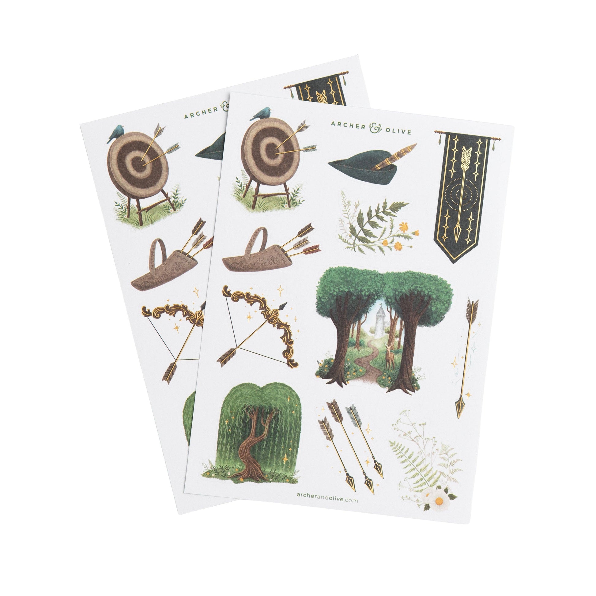 Stickers: The Archer Archer and Olive