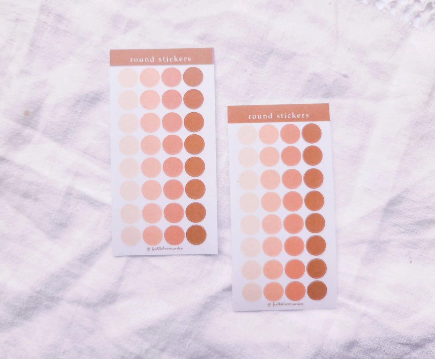 Mini Round Transparent Sticker Sheet - Functional Stickers Full Bloom and Co.