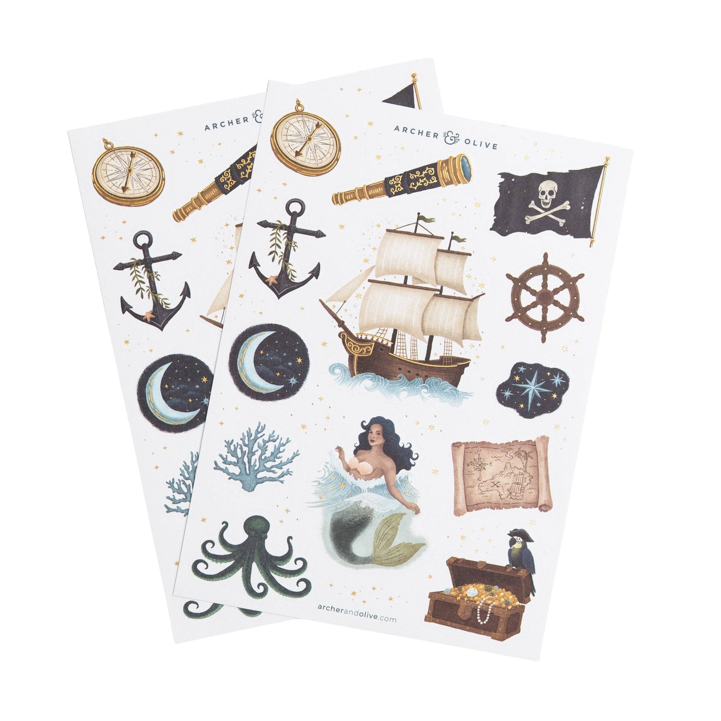 Treasure Map Sticker Set Archer and Olive