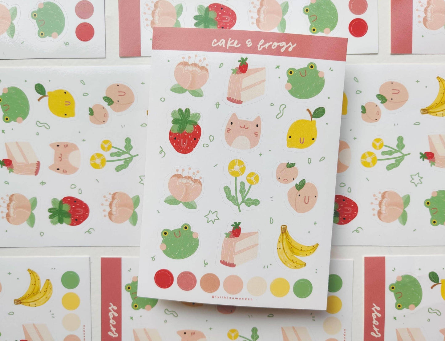 Froggy Friends Sticker Sheet Full Bloom and Co.