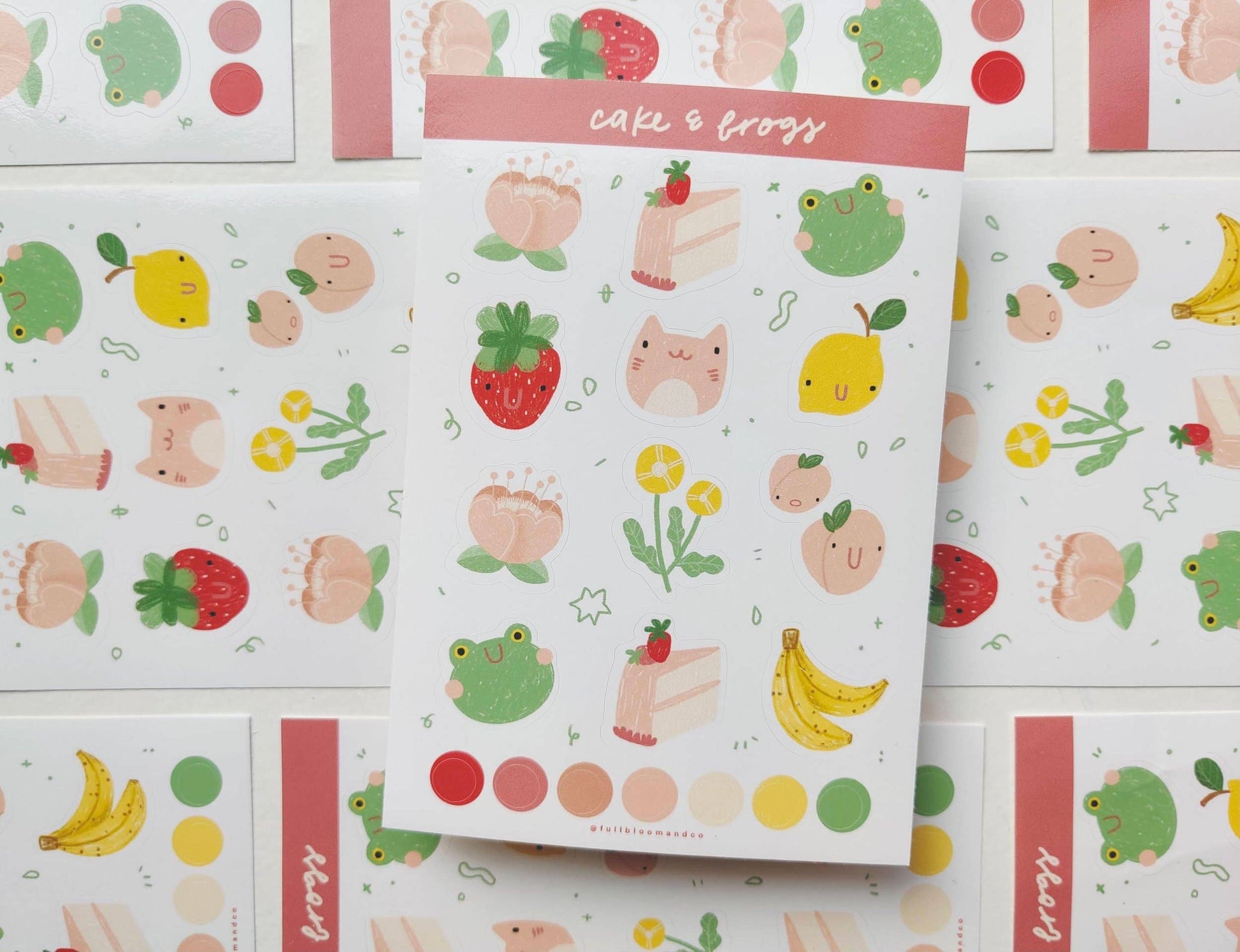 Froggy Friends Sticker Sheet Full Bloom and Co.