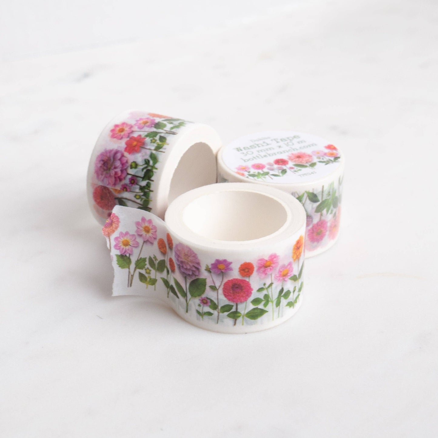 Washi - Dahlias Bottle Branch