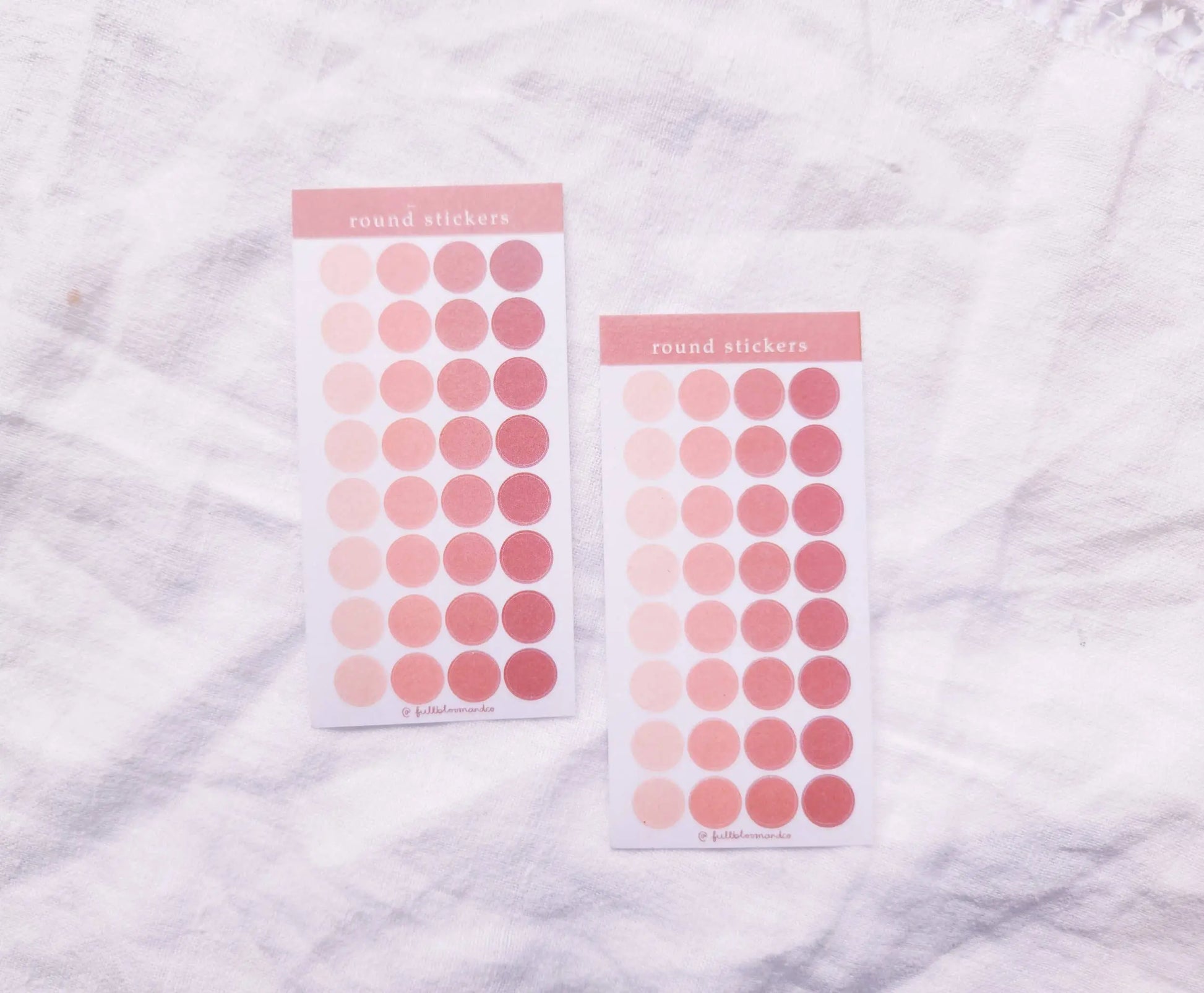 Mini Round Transparent Sticker Sheet - Functional Stickers Full Bloom and Co.