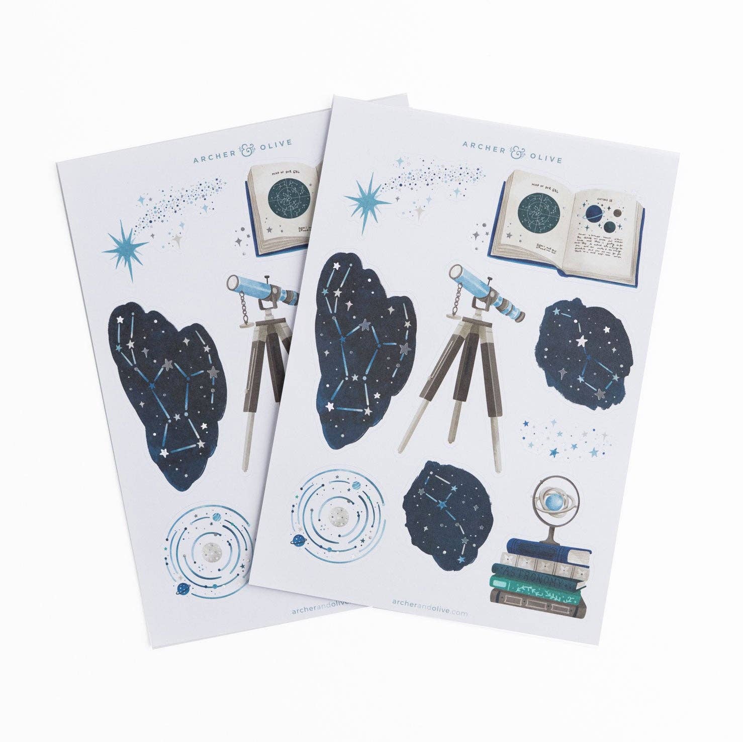 Meteor Shower Stickers Archer and Olive